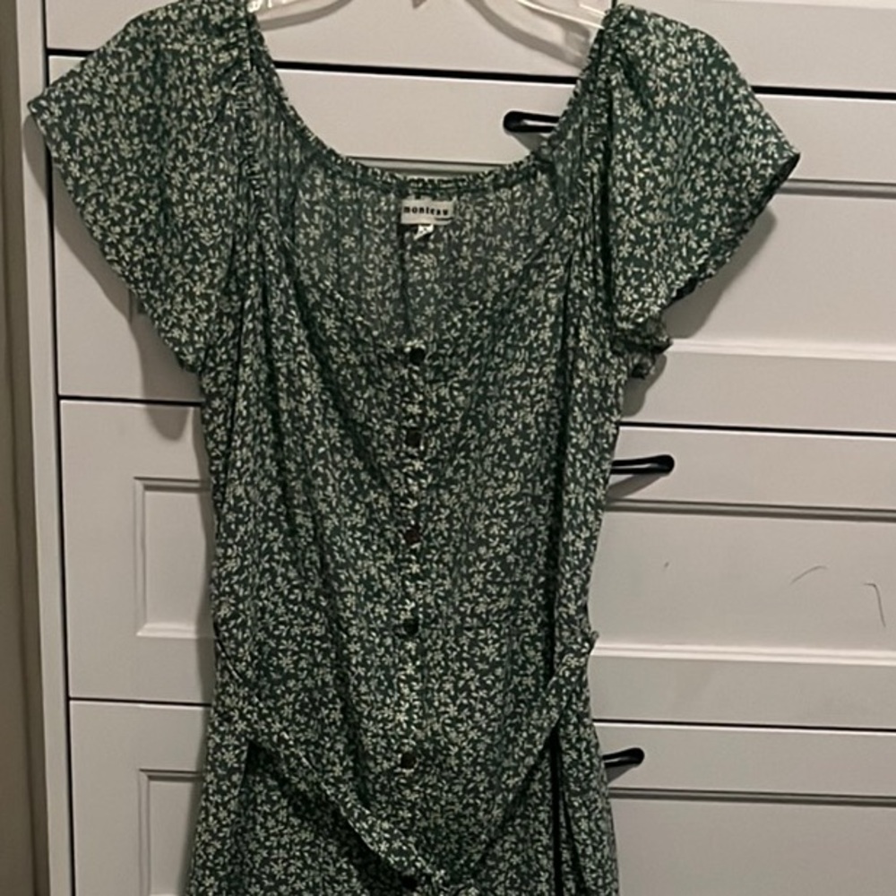 Floral Green Dress